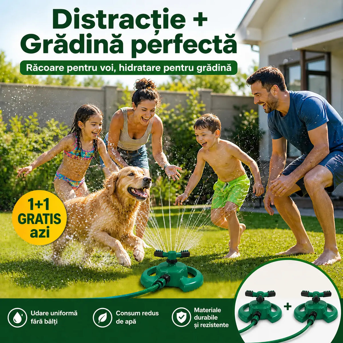 Sistem de Udare Automată pentru Grădină 1+1 GRATIS