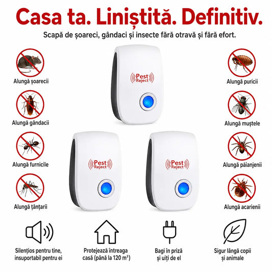 1+2 GRATIS Scutul Casei™ - Barieră invizibilă împotriva dăunătorilor